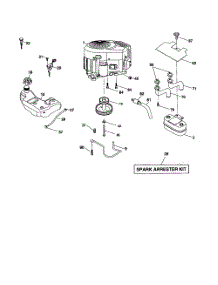 Engine parts for Poulan Riding Mower Tractor XT22H42YT from AppliancePartsPros.com