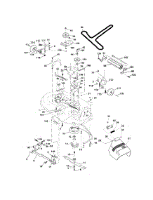 Mower Deck parts for Poulan Riding Mower Tractor XT24H42YT from AppliancePartsPros.com