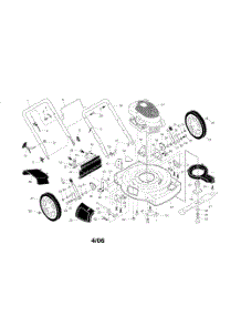 Engine  /  Housing  /  Wheels parts for Poulan Walk Behind Lawn Mower XT522SHP from AppliancePartsPros.com