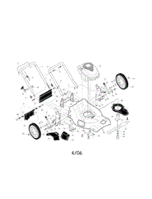 Engine  /  Housing  /  Handle parts for Poulan Walk Behind Lawn Mower XT65Y21RHP from AppliancePartsPros.com