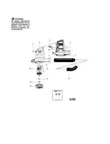 Housing  /  Motor parts for Weedeater Leaf Blower 2510 from AppliancePartsPros.com