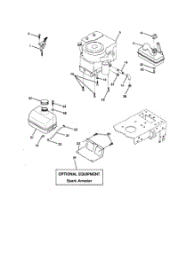 Engine parts for Weedeater Riding Mower Tractor 259722 from AppliancePartsPros.com