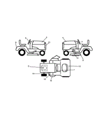 Decals parts for Weedeater Riding Mower Tractor 259723 from AppliancePartsPros.com