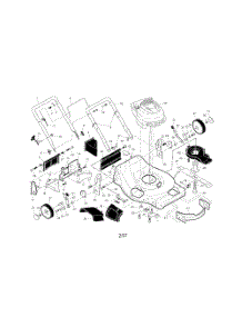 Engine  /  Housing  /  Handle parts for Weedeater Walk Behind Lawn Mower 388180 from AppliancePartsPros.com