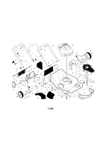 Engine  /  Housing  /  Handle parts for Weedeater Walk Behind Lawn Mower 388182 from AppliancePartsPros.com