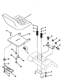 Seat parts for Weedeater Riding Mower Tractor 440501 from AppliancePartsPros.com