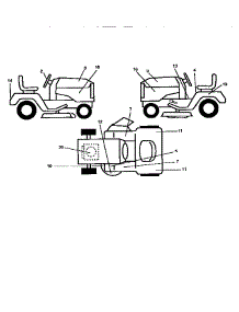 Decals parts for Weedeater Riding Mower Tractor 440501 from AppliancePartsPros.com