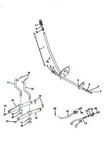 Mower Lift parts for Weedeater Riding Mower Tractor 440501 from AppliancePartsPros.com