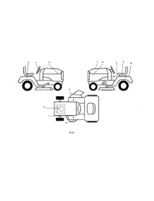 Decals parts for Weedeater Riding Mower Tractor 96016000100 from AppliancePartsPros.com