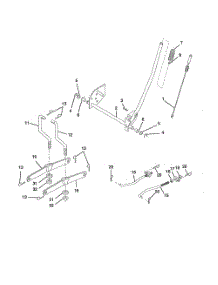 Mower Lift parts for Weedeater Riding Mower Tractor 96016000100 from AppliancePartsPros.com