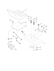 Seat parts for Weedeater Riding Mower Tractor 96016001400 from AppliancePartsPros.com