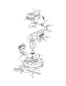 Mower Deck parts for Weedeater Riding Mower Tractor 96024000100 from AppliancePartsPros.com