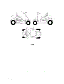 Decals parts for Weedeater Riding Mower Tractor 96026000100 from AppliancePartsPros.com