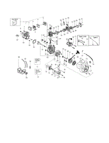 Cylinder  /  Crankshaft  /  Crankcase parts for Weedeater Grass Line Trimmer BC2400-TYPE 1,2 from AppliancePartsPros.com