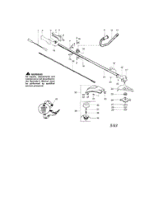 Driveshaft  /  Handle  /  Shield parts for Weedeater Grass Line Trimmer BC2400-TYPE 6 from AppliancePartsPros.com