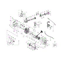 Cylinder  /  Crankcase  /  Crankshaft parts for Weedeater Grass Line Trimmer BC2500LE TYPE 2 from AppliancePartsPros.com