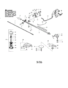 Driveshaft  /  Shield  /  Cutting Head parts for Weedeater Grass Line Trimmer BC30B from AppliancePartsPros.com