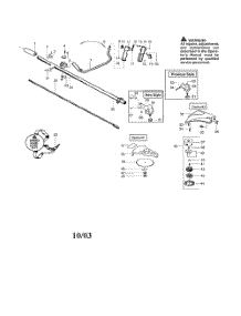 Throttle Housing  /  Driveshaft parts for Weedeater Grass Line Trimmer BC3100 (RECON) from AppliancePartsPros.com