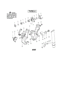 Housing  /  Blower Tube parts for Weedeater Leaf Blower BV1800-TYPE 2 from AppliancePartsPros.com