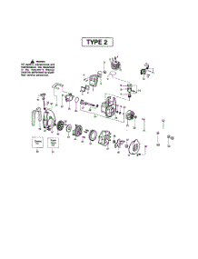 Crankcase  /  Cylinder  /  Crankshaft parts for Weedeater Leaf Blower BV1800LE TYPE 2 from AppliancePartsPros.com