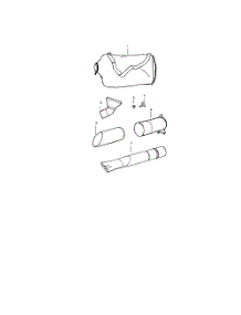 Vacuum Bag  /  Tubes parts for Weedeater Leaf Blower BV1850LE TYPE 1 from AppliancePartsPros.com