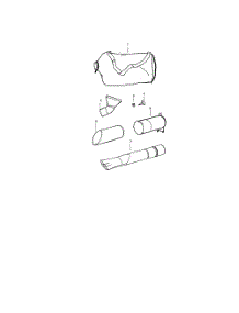 Vacuum Bag  /  Tubes parts for Weedeater Leaf Blower BV1850LE TYPE 3 from AppliancePartsPros.com