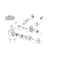 Cylinder  /  Crankshaft  /  Crankcase parts for Weedeater Leaf Blower BV1850LE TYPE 4 from AppliancePartsPros.com