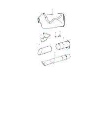 Vacuum Bag  /  Tubes parts for Weedeater Leaf Blower BV1850LE TYPE 4 from AppliancePartsPros.com