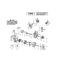 Cylinder  /  Flywheel  /  Crankshaft parts for Weedeater Leaf Blower BV200 TYPE 1 (RECON) from AppliancePartsPros.com