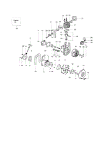 Cylinder  /  Crankshaft  /  Crankcase parts for Weedeater Leaf Blower BV2000 TYPE 1 from AppliancePartsPros.com