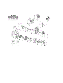 Cylinder  /  Crankshaft  /  Crankcase parts for Weedeater Leaf Blower BV2000LE TYPE 1 from AppliancePartsPros.com