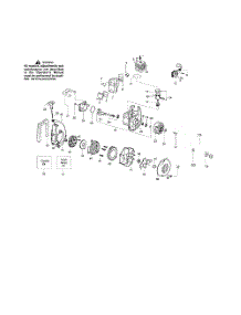 Cylinder  /  Crankshaft  /  Crankcase parts for Weedeater Leaf Blower BV2000LE TYPE 2 from AppliancePartsPros.com