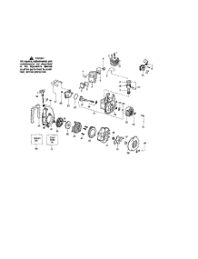 Cylinder  /  Crankshaft  /  Crankcase parts for Weedeater Leaf Blower BV2000LE TYPE 3 from AppliancePartsPros.com