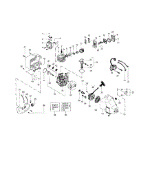 Crankshaft  /  Crankcase parts for Weedeater Grass Line Trimmer FEATHERLITE LE-TYPE 3 from AppliancePartsPros.com