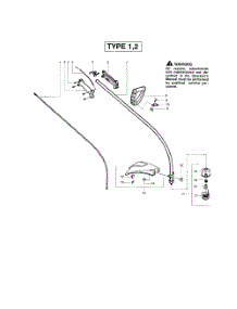 Drive Shaft  /  Shield parts for Weedeater Grass Line Trimmer FEATHERLITE PLUS LE TYPE 1 from AppliancePartsPros.com
