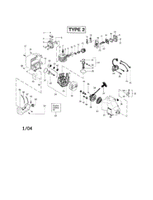 Crankcase  /  Crankshaft  /  Fan Housing parts for Weedeater Grass Line Trimmer FEATHERLITE PLUS LE TYPE 2 from AppliancePartsPros.com