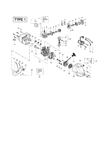 Crankcase  /  Crankshaft  /  Cylinder parts for Weedeater Grass Line Trimmer FEATHERLITE PLUS TYPE 1 from AppliancePartsPros.com