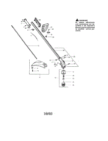 Driveshaft  /  Throttle Housing parts for Weedeater Grass Line Trimmer FEATHERLITE SST (RECON) from AppliancePartsPros.com