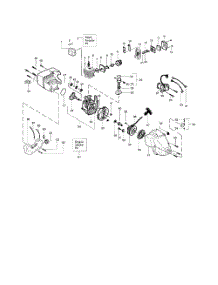 Cylinder  /  Crankshaft  /  Crankcase parts for Weedeater Grass Line Trimmer FEATHERLITE SST (RECON) from AppliancePartsPros.com