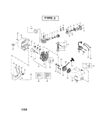 Crankcase  /  Crankshaft parts for Weedeater Grass Line Trimmer FEATHERLITE SST 25HO-TYPE 3 from AppliancePartsPros.com