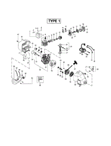 Cylinder  /  Crankcase  /  Crankshaft parts for Weedeater Grass Line Trimmer FEATHERLITE SST LE TYPE 1 from AppliancePartsPros.com