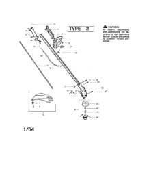 Driveshaft  /  Gear Box  /  Handle parts for Weedeater Grass Line Trimmer FEATHERLITE SST LE TYPE 2 from AppliancePartsPros.com