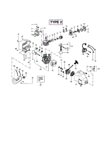 Cylinder  /  Crankcase  /  Crankshaft parts for Weedeater Grass Line Trimmer FEATHERLITE SST LE TYPE 2 from AppliancePartsPros.com