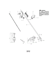 Driveshaft  /  Handle  /  Shield parts for Weedeater Grass Line Trimmer FEATHERLITE SST PLUS TYPE 2 from AppliancePartsPros.com