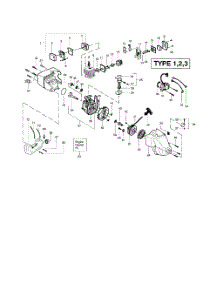 Cylinder  /  Crankshaft  /  Crankcase parts for Weedeater Grass Line Trimmer FEATHERLITE TYPE 1-3 (RECON) from AppliancePartsPros.com