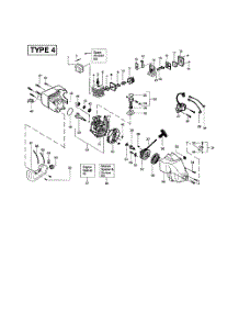 Cylinder  /  Crankshaft  /  Crankcase parts for Weedeater Grass Line Trimmer FEATHERLITE TYPE 4 (RECON) from AppliancePartsPros.com