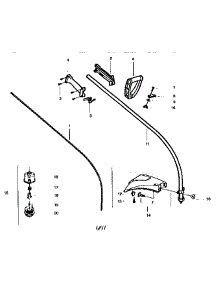 Weed Eater parts for Weedeater Grass Line Trimmer FEATHERLITE XT25 from AppliancePartsPros.com