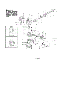 Cylinder  /  Crankshaft parts for Weedeater Leaf Blower FL1500 TYPE 1-3 from AppliancePartsPros.com