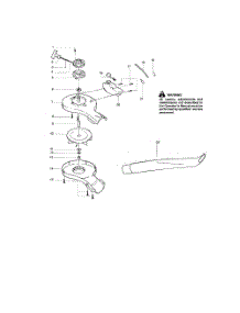 Starter  /  Impeller  /  Housing parts for Weedeater Leaf Blower FL1500 TYPE 6 from AppliancePartsPros.com