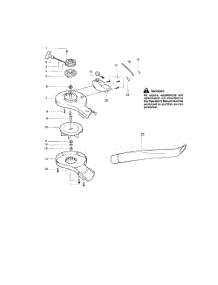 Starter  /  Impeller  /  Housing parts for Weedeater Leaf Blower FL1500 TYPE 7 from AppliancePartsPros.com